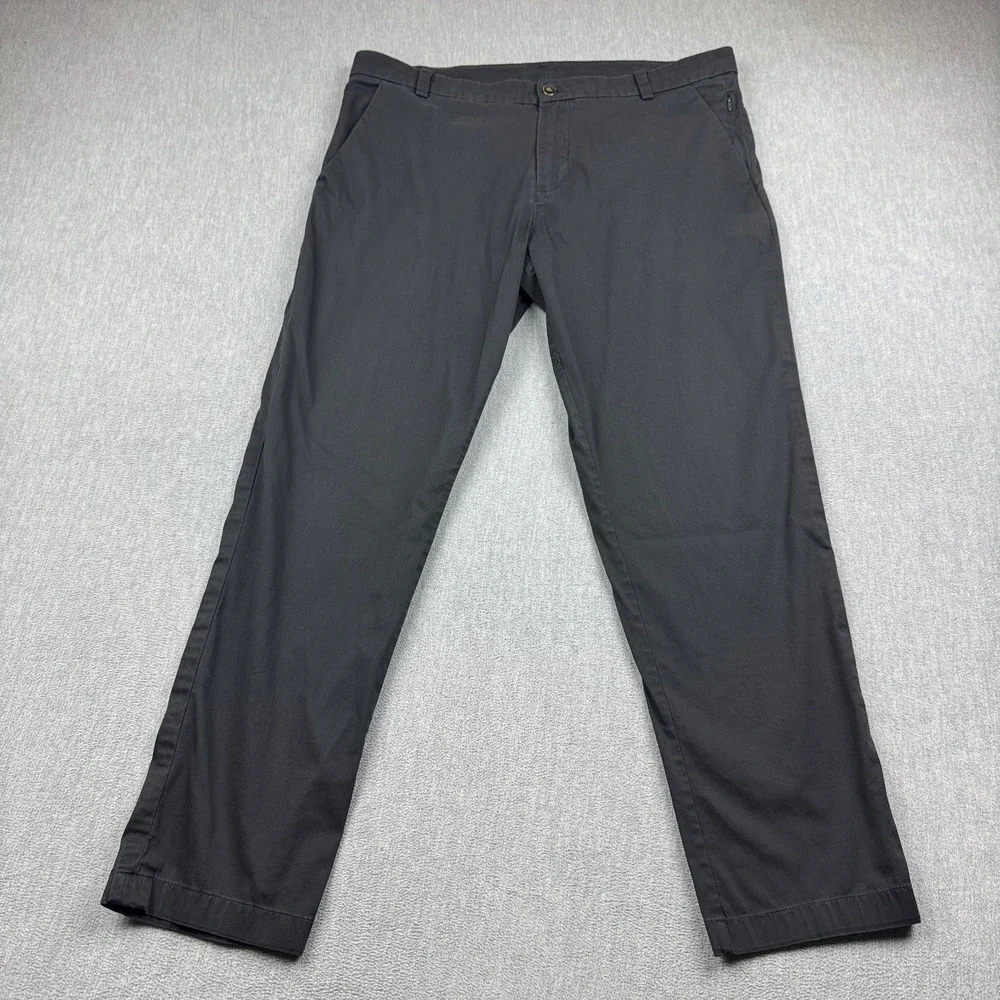Lululemon Pants Mens 36x29 Black Commission Classic Swift Cotton Pockets Golf